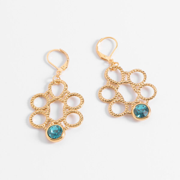 Aretes Baño Oro 18k