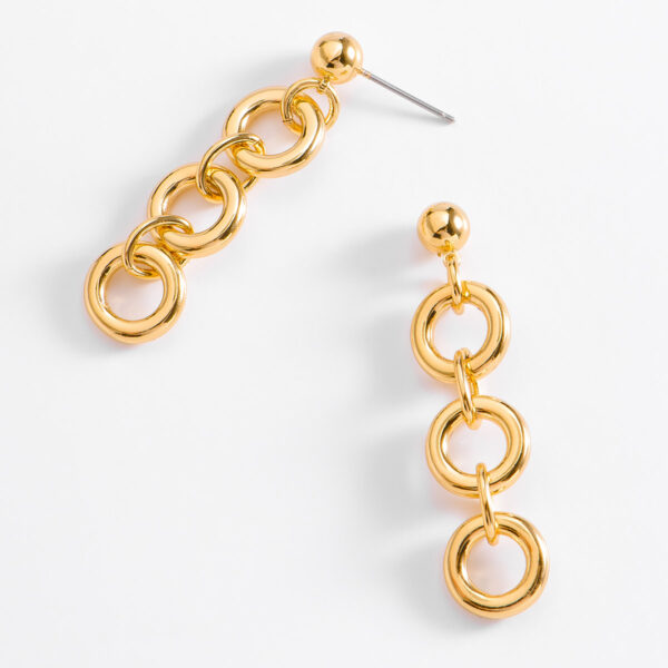 Aretes Baño Oro 18k