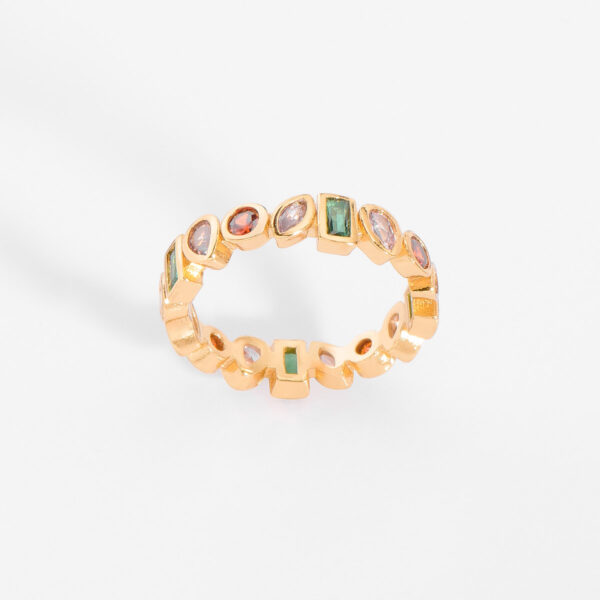 Anillo Baño Oro 18k Colores